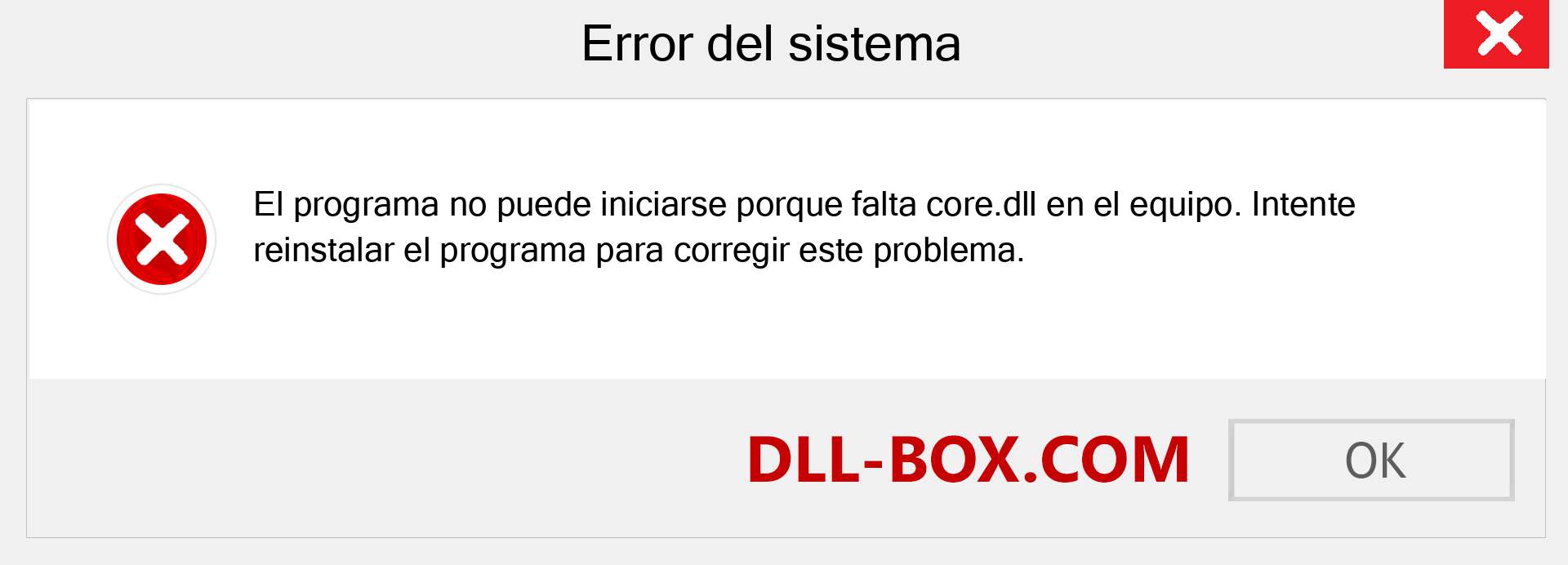 ¿Falta el archivo core.dll ?. Descargar para Windows 7, 8, 10 - Corregir core dll Missing Error en Windows, fotos, imágenes